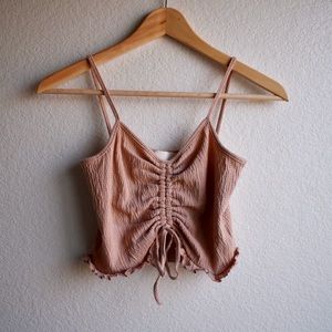 Summer Peach Crop Top